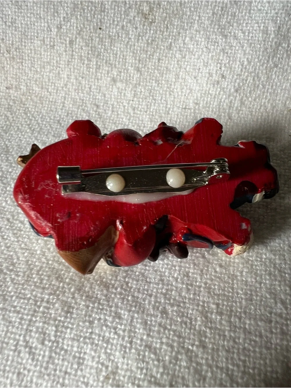 Vintage Christmas Santa Claus Christmas Tree Holiday Brooch Pin